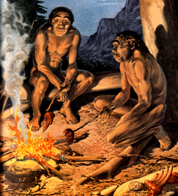 caveman fire