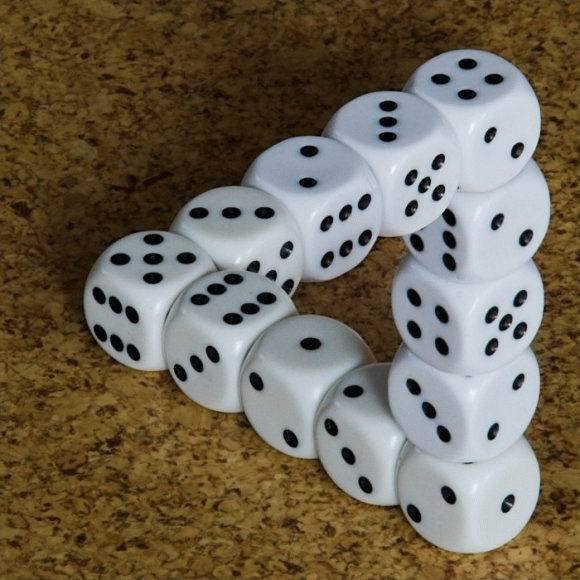 dice optical illusion