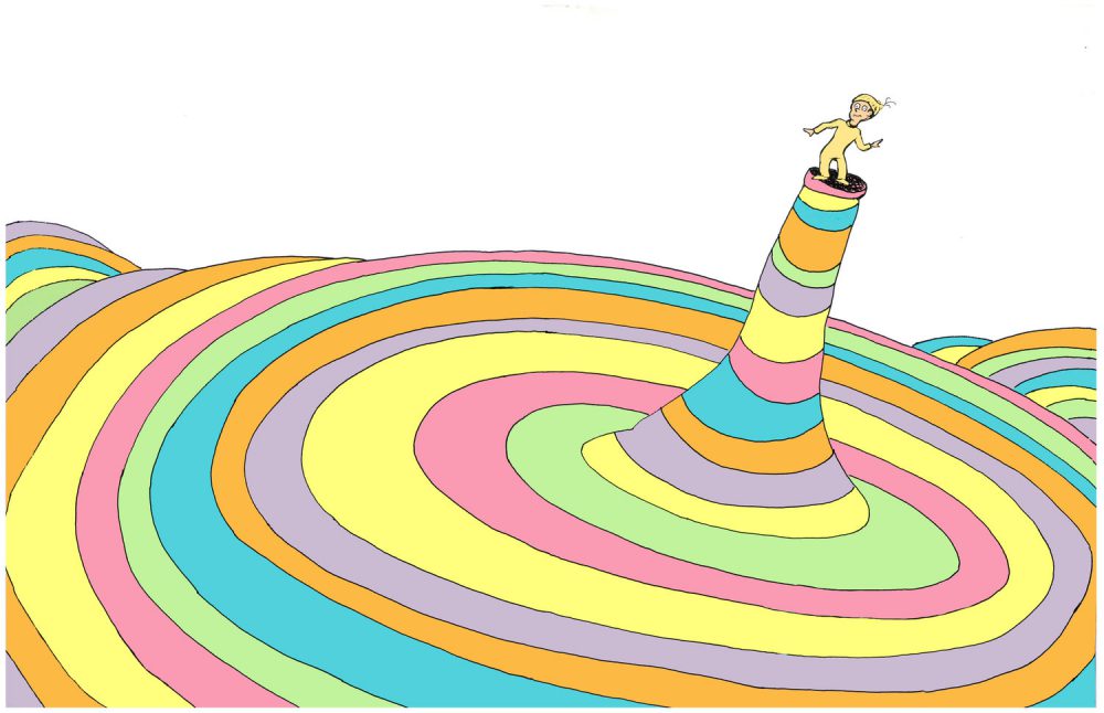 Oh the Places You'll Go Dr. Seuss book cover art
