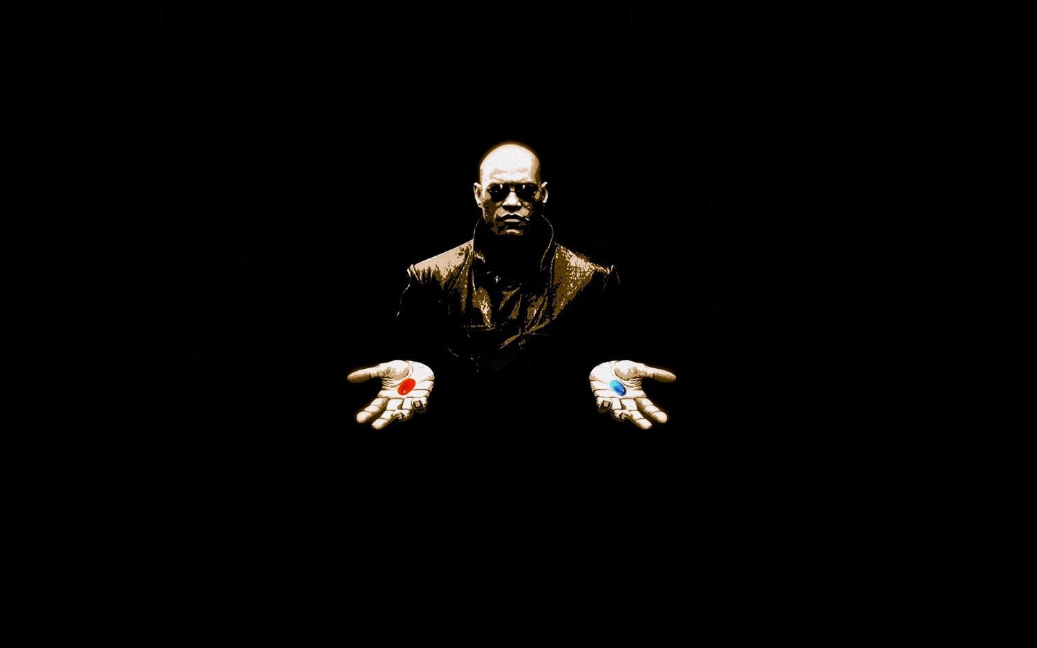 Morpheus - red pill blue pill The Matrix